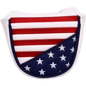 USA Stars and Stripes Magnetic Closure Golf Mallet Putter Head Cover for Odyssey